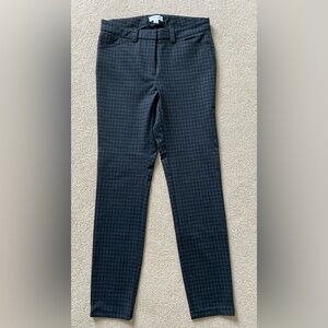 Calvin Klein Charcoal and Light Gray Patterned Trousers